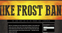 Desktop Screenshot of mikefrostband.com